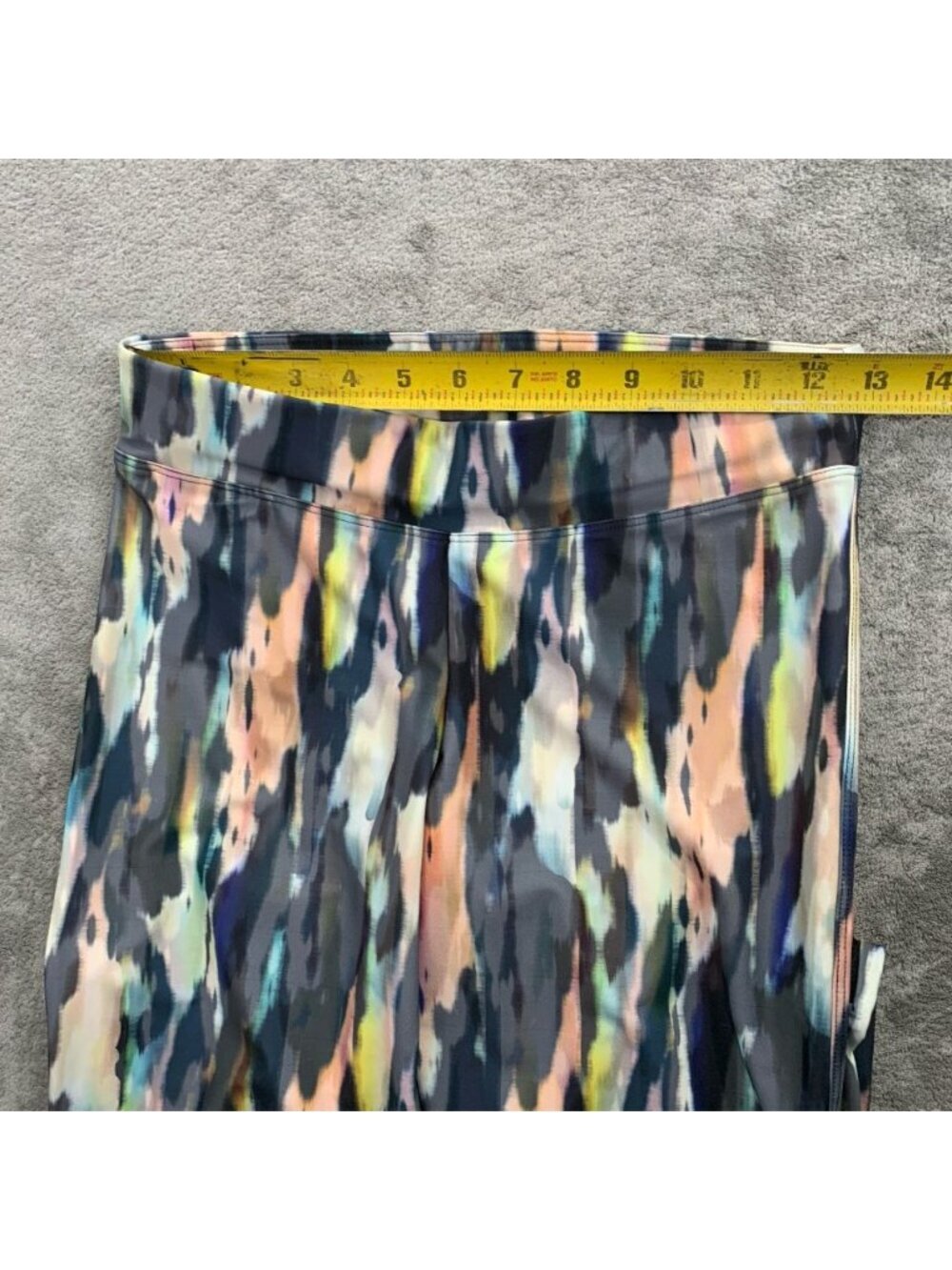 OYSHO Fitness Leggings Womens Medium Abstract Ankle Yoga Gym Workout Athleisure - Picture 6 of 13